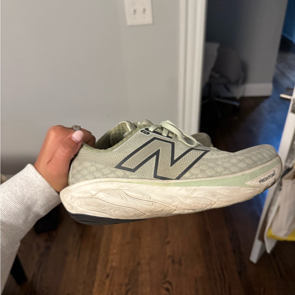 New Balance Light Green Athletic Shoes